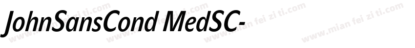 JohnSansCond MedSC字体转换